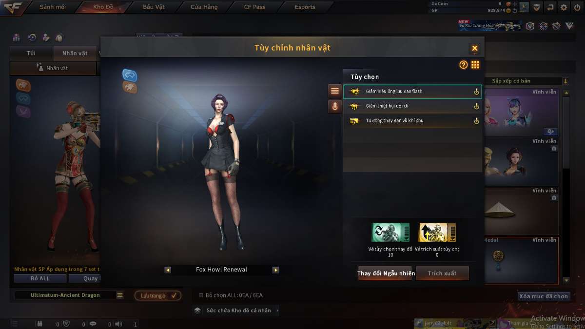 shop acc cf uy tin gia re